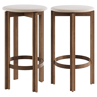 Modern Principal Bar Stool Design 3D model image 1 