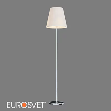 Eurosvet Floor Lamp with Fabric Shade 3D model image 1 