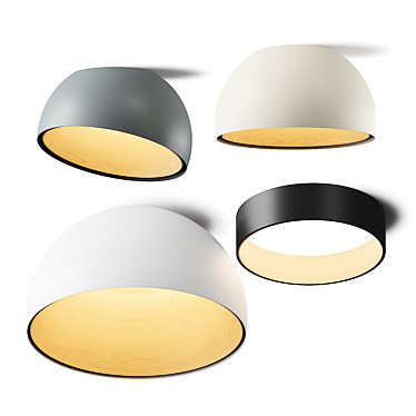 Vibia Duo LED Ceiling Lamp 3D model image 1 