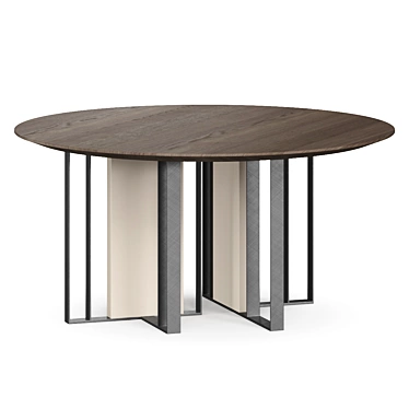 Contemporary Ravello Dining Table Set 3D model image 1 