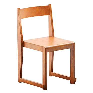 Modern Birch Frama Chair 01 3D model image 1 