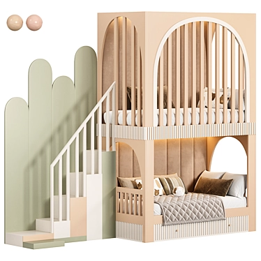 Designer two-level bed Kids room