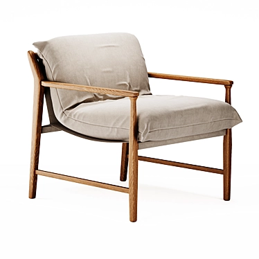 Zara home Wooden chair with removable cushion