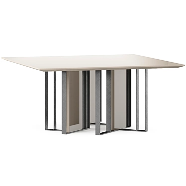 Designer Dining Table Set Mauro Lipparini 3D model image 1 