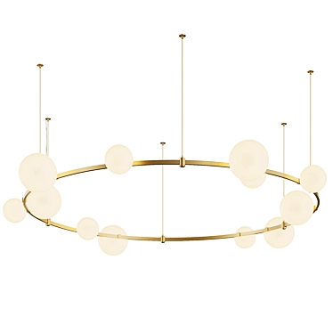 Auroom Bubble Brass Pendant Lights 3D model image 1 