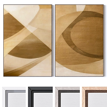 Modern Wall Paintings Set489 3D model image 1 