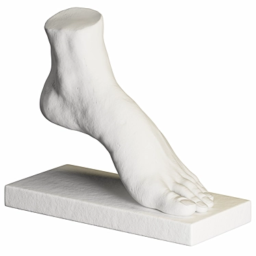 Contemporary Foot Sculpture Art Piece 3D model image 1 