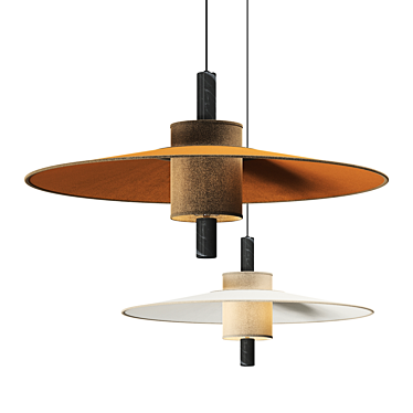 Terracotta Thesee Pendant Lamp 3D model image 1 