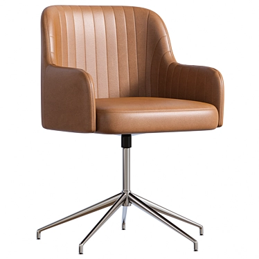 Curie leather swivel chair