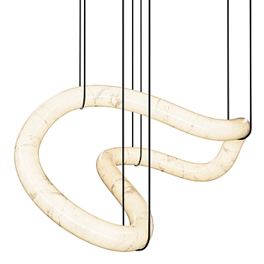 Dekoor Light Ethereal Wave Alabaster Chandelier