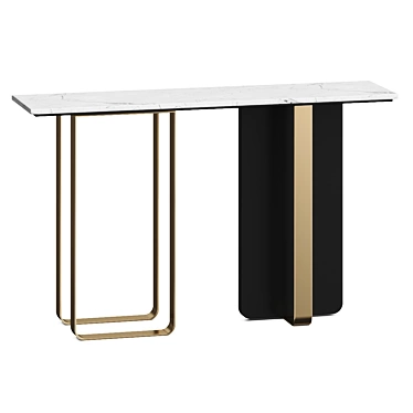 Minimalist Marble Console Table 3D model image 1 