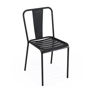 Vintage Metal Tolix T4 Chair 3D model image 1 