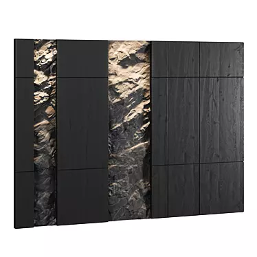  Customizable Stone Wall Panels 3D model image 1 