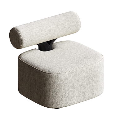 Savannah Dolmen Armchair: Elegant Comfort 3D model image 1 