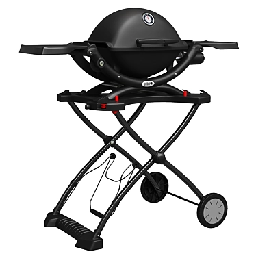 Gas grill Weber Q 1200 black with trolley