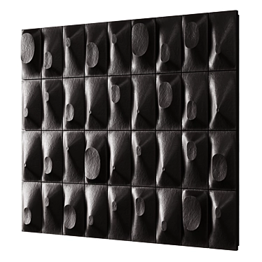 Ceramic Wall Panel Art 1960s 3D model image 1 