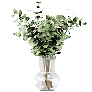 Elegant Bouquet & Vase Set 3D model image 1 