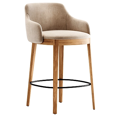 Contemporary Adel Chair Stool | Calligaris 3D model image 1 