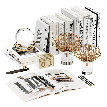 Elegant Tabletop Decor Set 3D model image 1 