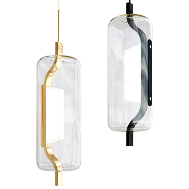  Sleek Modern Hilo Pendant Light 3D model image 1 