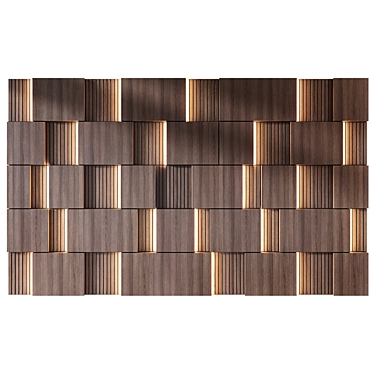 Modern Wall Panel 3D Model 3D model image 1 