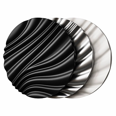 Draped Art Panel by KROGH 3D model image 1 