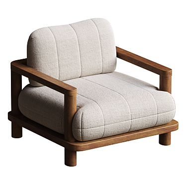 Chic San Rafael Lounge Chair 3D model image 1 