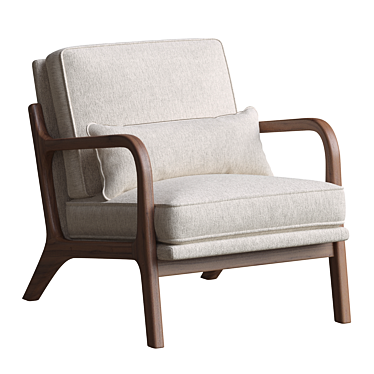 Stylish W Armchair George Oliver 3D model image 1 