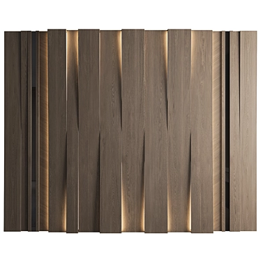 Modern Headboard Wall Panel 3D 3D model image 1 