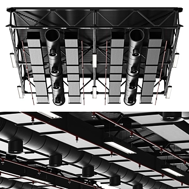 Seamless Ventilation System Set 3D model image 1 