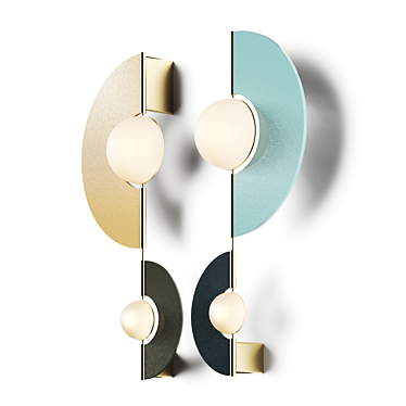 Modern Yoyo Designer Wall Light 3D model image 1 