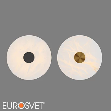 Marble LED Wall Light Eurosvet Thasos 3D model image 1 