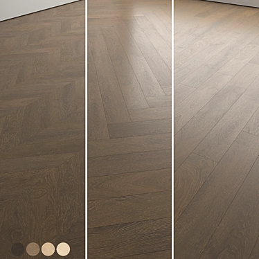 Wooden Floor 3D Model Set 3D model image 1 