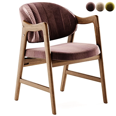 Monterey Deephouse Chair in Black 3D model image 1 