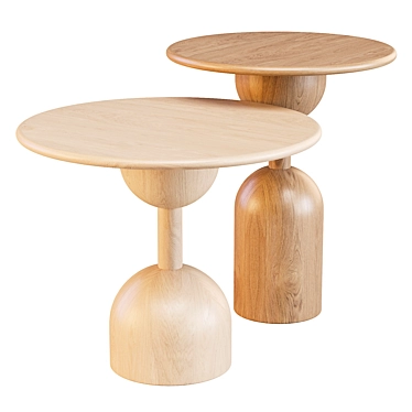 Baoba Coffee Side Tables Set 3D model image 1 