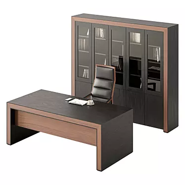 Title: Modern Office Furniture Set 3D model image 1 