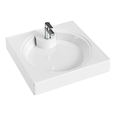 Azario CS00078504 Wall-Mounted Laundry Sink 3D model image 1 