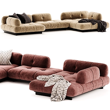  LUZARO Sofa Safe: Stylish & Secure 3D model image 1 