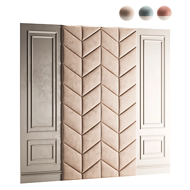 Lika Soft Wall Panel Set 3D model image 1 