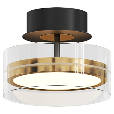 Elegant Dress Code Ceiling Light 3D model image 1 