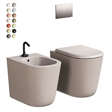 Elegant Ceramica Globo Lalita Set 3D model image 1 