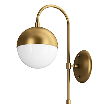 Elegant Ball Wall Sconce Light 3D model image 1 