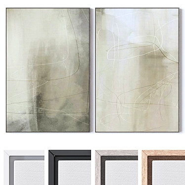 Multi-Frame Wall Art Set 3D model image 1 