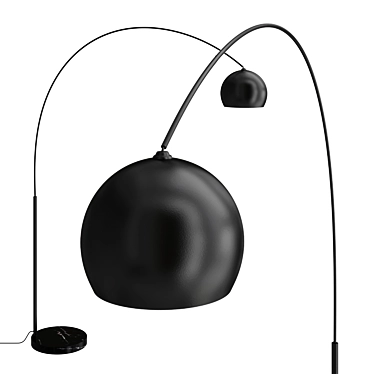 Crescent Black Floor Lamp