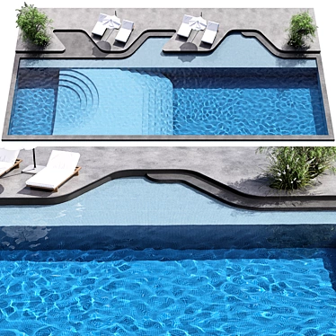 Swimming Pool Model No.115 3D model image 1 