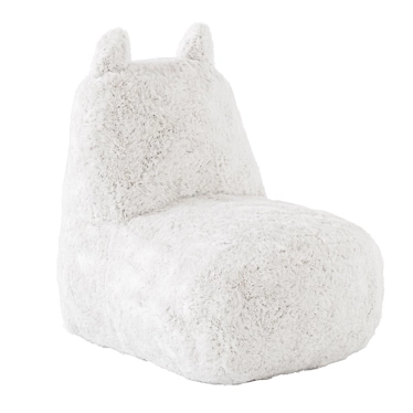 Cozy Cat Children's Pouffe 3D model image 1 