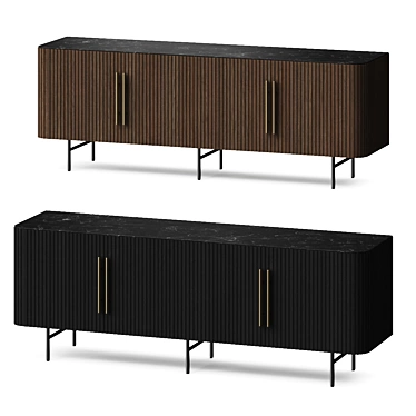 Modern Four Hands Sideboard Table 3D model image 1 