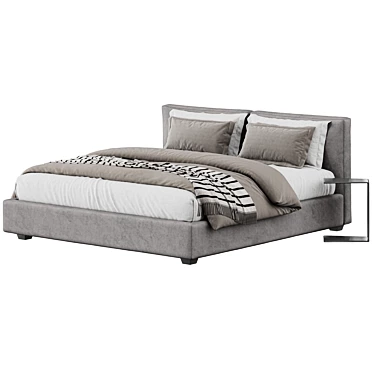 Frigerio Tiberio Bed: Stunning Modern Design 3D model image 1 