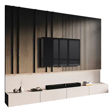 Sleek TV Wall Mount 206 3D model image 1 