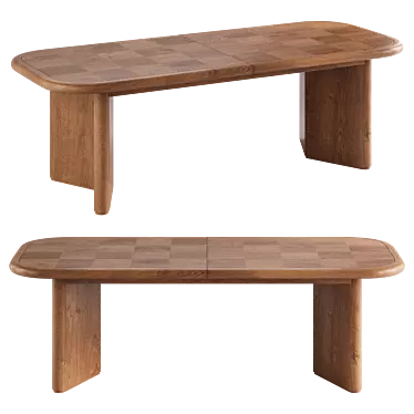 Soho Home Darwin Extendable Dining Table 3D model image 1 